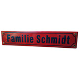 Emaille Straßenschild