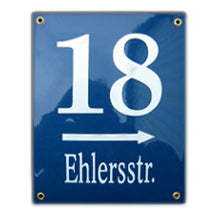 Buddel Bini Emaille Hausnummernschild – Wetterfest & Handgefertigt | 12x14 Cm In Grün